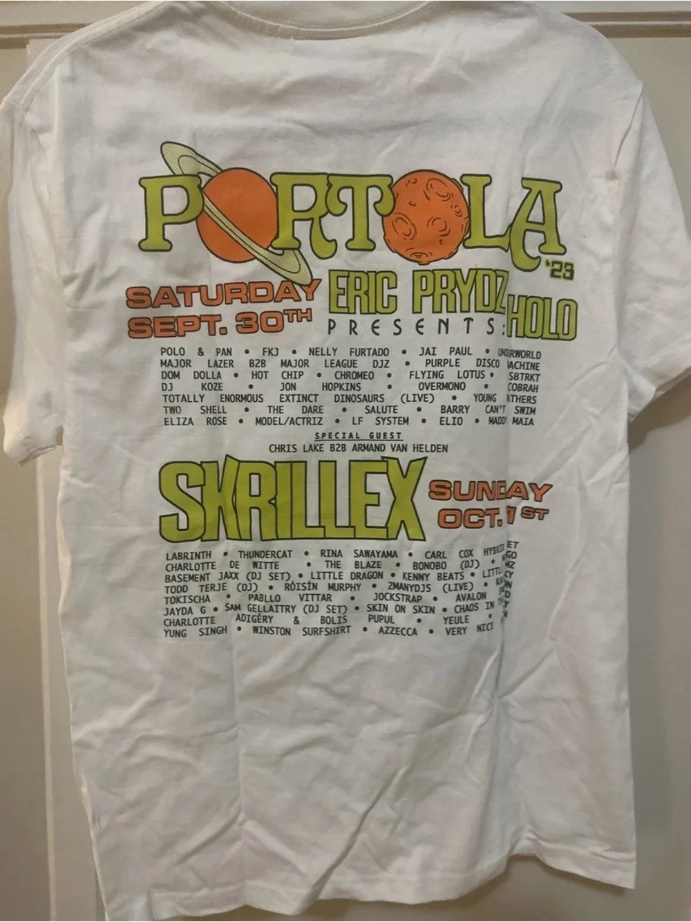 Portola Festival San Francisco Alien Graphic Tee - White/Green/Orange